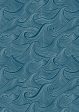 Waves Two Tone  Wallpaper by Lingua Franca - Indigo For Cheap