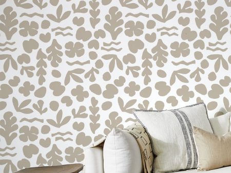 Sea Garden  Wallpaper by Tea Collection - Fawn Hot on Sale