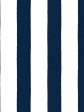 Grosgrain Stripe on White  Wallpaper by Sarah Jessica Parker - Navy Sale