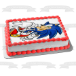 Sonic the Hedgehog Giving Peace Signs Edible Cake Topper Image ABPID13649 For Cheap