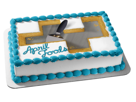 April Fools Day Edible Cake Topper Image ABPID13424 Sale