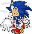 Sonic the Hedgehog Giving Peace Signs Edible Cake Topper Image ABPID13649 For Cheap