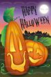 Happy Halloween Pumpkins Moonlight Edible Cake Topper Image ABPID13083 Cheap