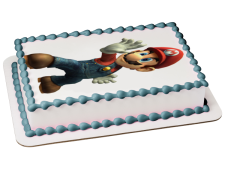 Super Mario Brothers Edible Cake Topper Image ABPID13640 For Sale