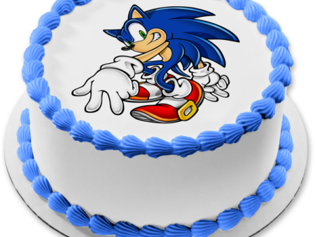 Sonic the Hedgehog Giving Peace Signs Edible Cake Topper Image ABPID13649 For Cheap