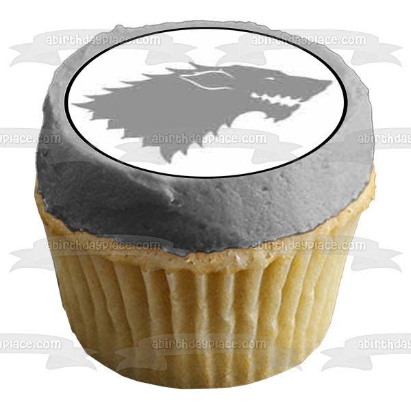 Game of Thrones Stark House Emblem Edible Cupcake Topper Images ABPID14805 Online now