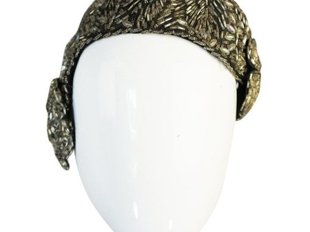 1920s Hand Made Beaded Skull Cap Flapper Cloche Hat Online Sale