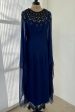 Christian Dior Cruise 2009 Runway Dress Look 49 in Dark Blue w Extensive Beadwork - 15.5  W Sale