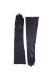 Vintage Chanel Quilted Purple Elbow Length Gloves 7.5 For Discount