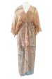 Spring 1980 Zandra Rhodes Book Piece  Chinese Constructivist & Clouds  Pale Peach & Blue Dress Sale