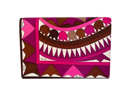 1960s Emilio Pucci Silk Print Clutch Bag w Removable Handle For Cheap