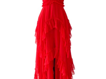 Emilio Pucci Fall 2015 by Peter Dundas Red Dress Cheap