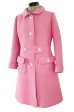 Exceptional Museum Held Fall 1969 Andre Courreges Couture Sculpted Pink Coat Hot on Sale