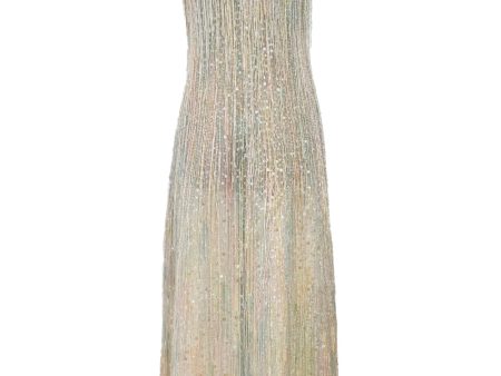 Spectacular Halston Resort 1982 Beaded Fringe Dress Online now