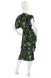 1940s Green & Chocolate Music Print Novelty Swing Dress Online