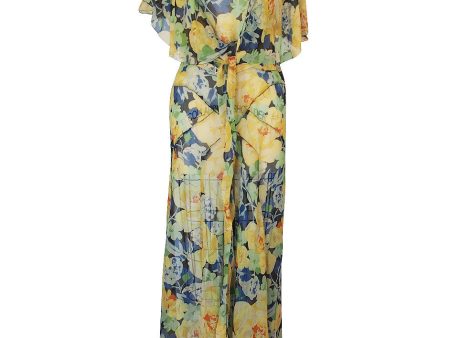 1920s Dreamy Silk Chiffon Dress & Capelet Cheap