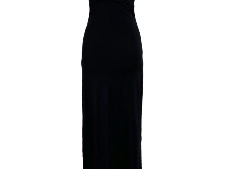 Versace 1990s Black Jersey Dress Hot on Sale