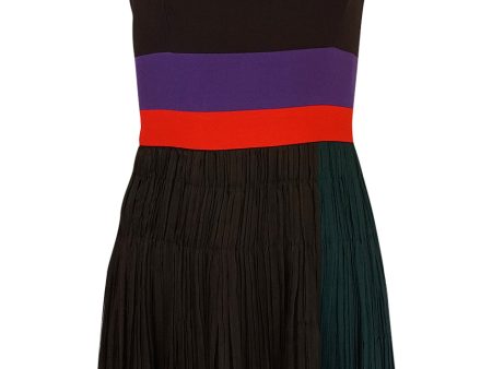 Spring 2005 Prada Runway Look 22 One Shoulder Color Block Dress For Sale