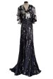 Alexander McQueen 2010 Gray Scale Print Silk Dress For Cheap