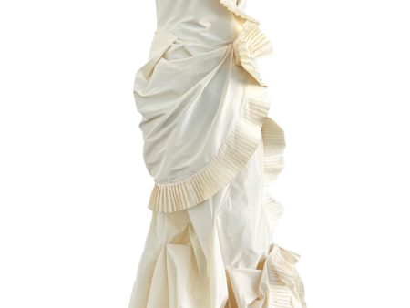 Christian Dior Fall 2006 by John Galliano Ivory Ruffle Runway Dress Discount