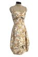 Rare 1960s Jane Derby by Oscar de la Renta Floral Print Dress w Ribbon & Bubble Skirt Detail Fashion