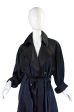 1980s Alaia Over-Size Black Trench Coat For Discount