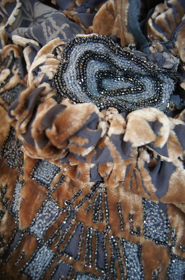 1920s Lrgr Silk Devore Beaded Flapper Online Sale