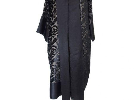 1920s Silk Devore & Chiffon Flapper Robe on Sale