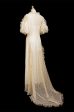 1930s Fine Lace & Ruffle Wedding Gown Hot on Sale