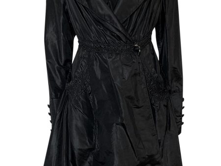 Teens or 1920s Ballas Hess Black Silk Jacket w Gorgeous Pockets & Sleeves Online Hot Sale