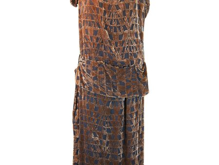 1920s Lrgr Silk Devore Beaded Flapper Online Sale