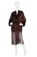 1920s Velvet Fringe Flapper Duster Coat Fashion