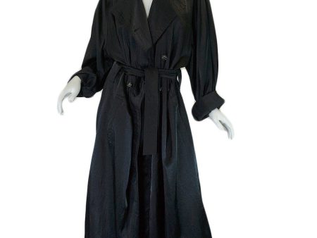 1980s Alaia Over-Size Black Trench Coat For Discount