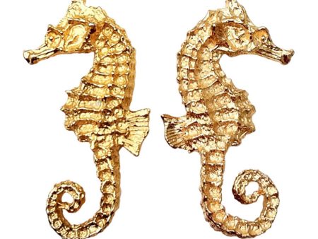 WILLIAM de LILLO Sea Horse Earrings 1968 Online Hot Sale