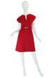 Treasure Item - c1973 Red Knit Wool Dress & Belt from Saks Online Sale