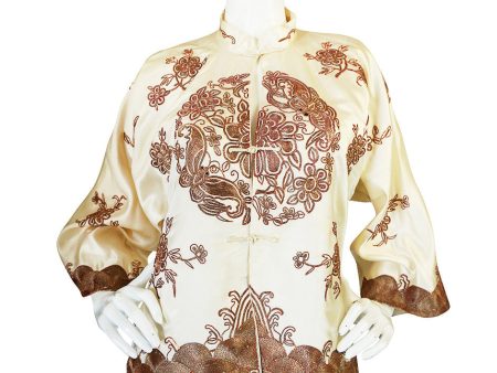 1930s Silk & Emroidered Metal Thread Asian Jacket Sale