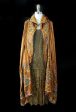 1920s Crewel & Bead Silk Cape For Sale