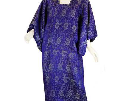 1930s Amazing Azure Blue Silk Kimono Supply