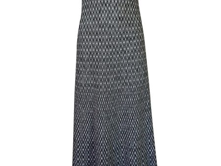 Vintage Chanel Black & White Check Soft Stretch Knit Halter Dress Cheap