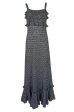 Vintage Chanel Black & White Check Soft Stretch Knit Halter Dress Cheap