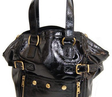 YSL Downtown Med Tote in Patent Discount